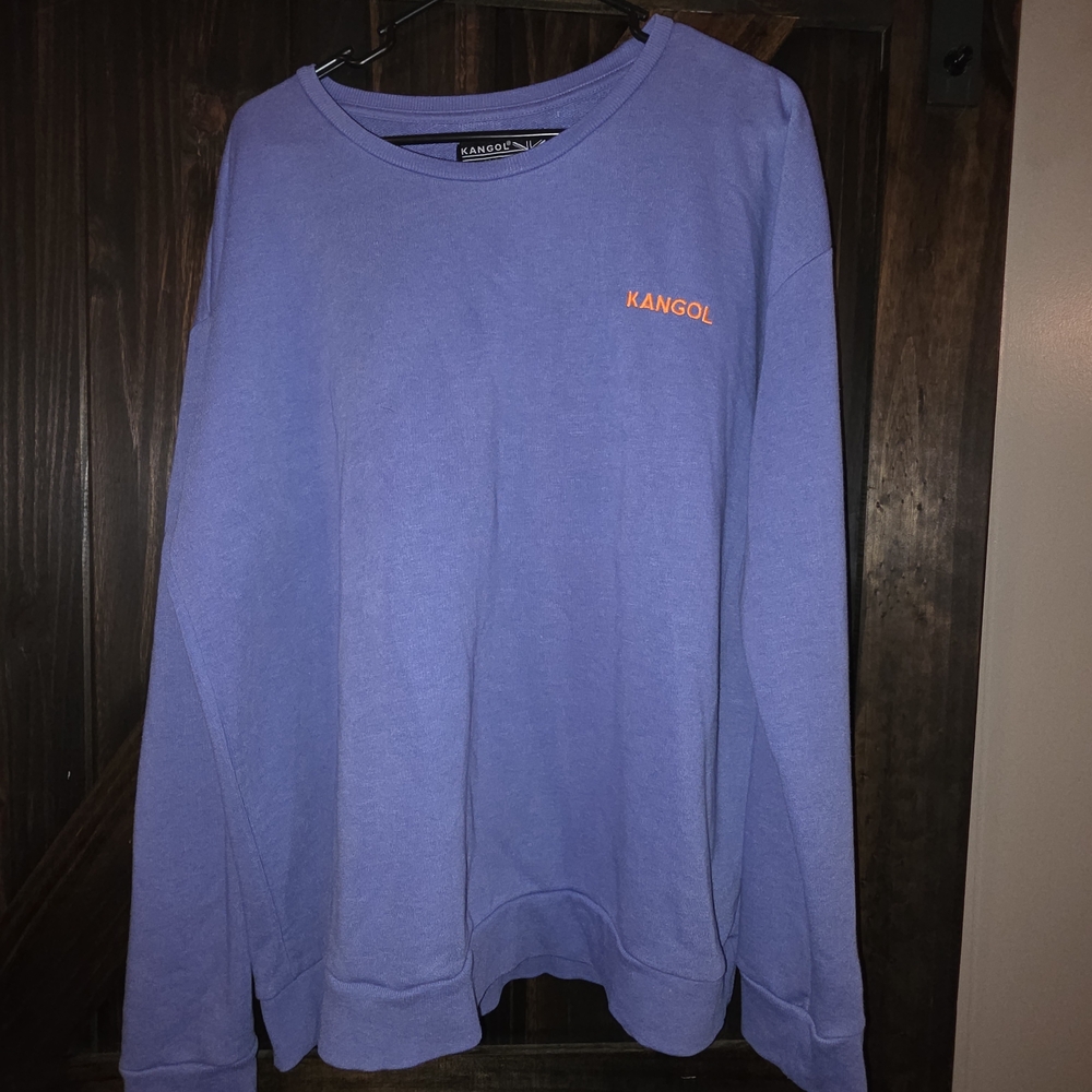 Kangol Purple Sweatshirt with Orange Logo